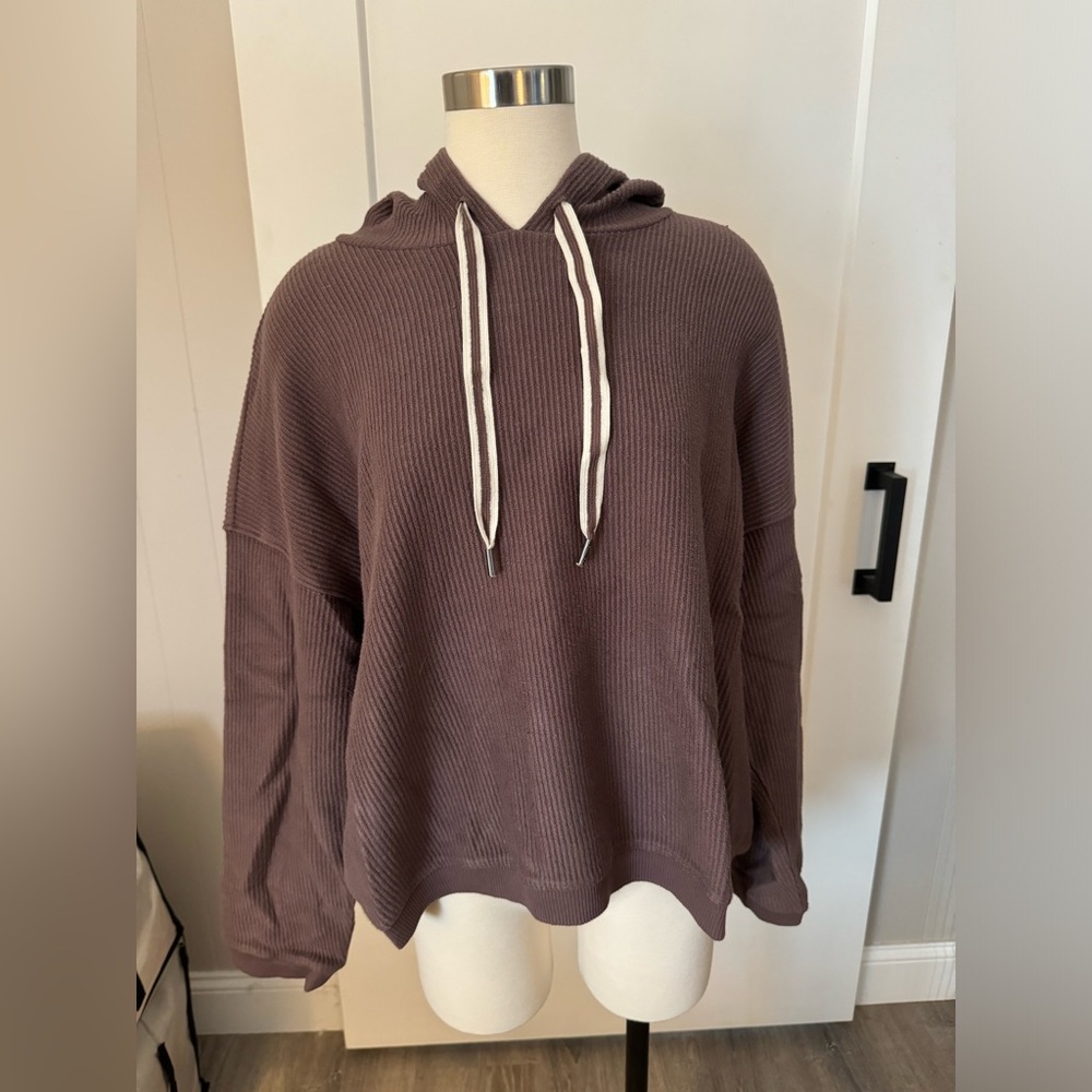 Aerie Love Corded Sweatshirt Brown